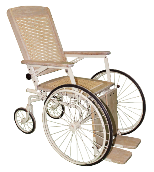 Picture of Beige Antique Wheelchair