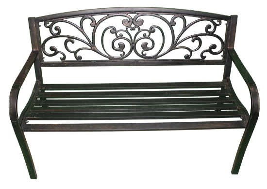 Picture of Black Scrollwork Bench