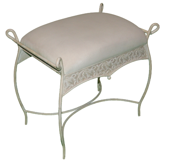 Picture of White Scrollwork Bench