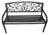 Picture of Black Scrollwork Bench